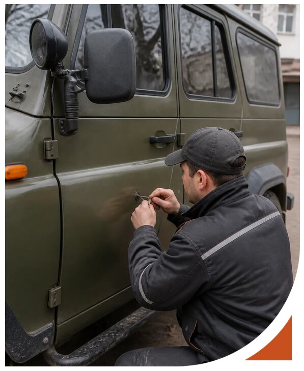 Профессиональное вскрытие автомобиля УАЗ без повреждений в Россоши